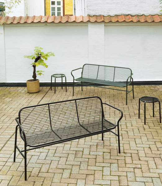 Gartenbank metall schwarz